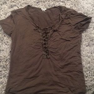 Navy green garage t-shirt